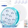 Idealife Luci Sommergibili per Piscina Ricaricabili Con Telecomando, Calamita Impermeabili, Illuminazione Subacquea Fuori Terra per Vasca Idromassaggio, Festa - 1 Pc