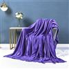 Chickwin Coperta Plaid di Flanella, Tinta Unita Coperte Pile Flanella Coperta Divano Microfibra Morbida Coperte Copriletti Calda Trapunta per Singolo Matrimoniale Letto (150x200cm,Viola)