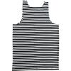 CCB Canottiera Marinaio Telniashka Originale Cotone 100%. Colore Blu/Bianco. (M)