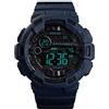 TONSHEN Orologi da Polso da Uomo Fashion Quadrante Grande 50M Impermeabile LED Elettronico Doppio Tempo Outdoor Sportivo Digitale Orologio Allarme Cronometro Data (Blu Scuro)