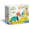 Clementoni Soft Clemmy, Trenino Sensoriale, Playset con Mattoncini Morbidi, Made in Italy, Lavabile, 6 Mesi+, 17424