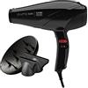 GA.MA ITALY PROFESSIONAL Gama Italy Professional PLUMA 5500 OXY-ACTIVE, Phon Professionale a lunga durata, Ossigeno Attivo, 2400W, Colore Nero