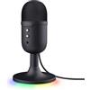 Trust Gaming GXT 236 Yami Microfono a Condensatore USB da Streaming per Podcast, Gaming, Discord, Twitch, Youtube, Microfono ASMR con Pulsante di Silenziamento, Schema Cardiode, RGB - Nero