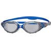 Zoggs Predator Flex Schwimmbrille, Grey/Blue, Adult