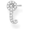 Thomas Sabo Orecchini da Donna con Pietre Bianche in Argento Sterling 925 e Argento, Argento, H2161-051-14