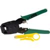 SeKi 17425 - Pinza crimpatrice per spina modulare, spina western RJ11, RJ12, RJ45, 8P8C, 6P6C, 4P4C telefono e cavo di rete