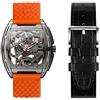 CIGA Design Orologio Watch Titanio Automatico Uomo Orologio da Polso Movimento Analogico Impermeabile Orologio con Cinturini in Pelle Silicone Orologi Moda Sportivo