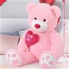 MorisMos Orso Peluche Gigante Rosa con Cuore, I Love You Orsacchiotto Orsetto di Peluche Grande Morbido, Carini Regalo per Ragazze Bambini Fidanzata Donna (90cm)