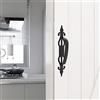 CCJH 1 Pack Maniglia in Legno Scorrevole in Legno Resistente Nero Porta di Fienile Per Cassetto Armadio Mobili Cucina Porta