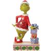 Enesco The Grinch di Jim Shore Grinch appoggiato su regali impilati