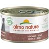 Almo Nature HFC Natural, Alimento Umido per Cani Adulti -Manzo - (Pacco da 24 lattine x 95g cad)