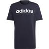 adidas Uomo Essentials - Maglietta a Maniche Corte con Logo lineare, in Jersey, 4XL, Altezza 7,6 cm