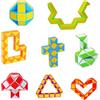 Ainiv 8Pz Mini Cubo di Serpente Giocattolo, Gadget Compleanno Bambini, 24 Blocchi Giocattolo Twist Cubo Puzzle, per Festa Compleanno Regalini Bambini Invitati Idea, Colore Casuale