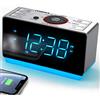 iTOMA Radiosveglia con Altoparlante Bluetooth, Digitale FM Radio, Doppia Sveglia con Funzione Snooze, Controllo Dimmer Funzione di Ricarica USB Del Cellulare, Luce Notturn CKS708