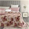 MAXIME MAISON - Copriletto Matrimoniale Estivo, Primaverile (100 gr/mq) Trapuntino Estivo Matrimoniale, Trapunta Matrimoniale Primaverile Leggera, Letto Mezza Stagione in Raso di Cotone Satin