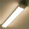 Anten Neon LED 60 cm (1 pacchetto), 18 W 1800 lm, bianco caldo 4000 K, tubo impermeabile IP65, lampada da soffitto per officina, sotto terra, ufficio, hobby, fienile, grande magazzino