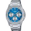 Casio Collection Orologio Casio MTP-1375PD-2A2VEF cronografo quadrante azzurro