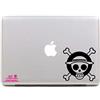 Artstickers. Adesivo per Portatile da 11 e 13, Motivo Teschio Luffy One Piece. Adesivo per MacBook PRO Air Mac Laptop Colore: Nero. Regalo Spilart, Marchio registrato