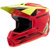 ALPINESTARS Casco Alpinestars S-M3 Youth Fray rosso giallo