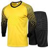 Mufeng Divisa Portiere Tuta da Portiere Bambini Maglietta Portiere Calcio a Manica Lunga Pantaloncini Imbottiti Portiere Completo Sportivo Uniforme da Calcio Verde 11-13 Anni