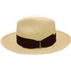 Borsalino Cappello Uomo Panama Quito Tesa Larga Cinta 100% Paglia (IT, Numero, 59, Beige)