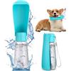 SinLaw 550ML Borraccia per Cani Portatile, Funzione di blocco dell'acqua,Bottiglia d'acqua per Cani,Pieghevole a 150°,Ripiegabile Bottiglia da Viaggio per Cani Gatti,Borraccia cani per escursioni e campeggio