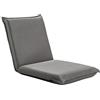 COSTWAY Sedia da Pavimento, con Schienale Regolabile a 6 Livelli, Cuscino da Terra Pighevole Imbottito in Spugna, Sedia Reclinabile per Salotto Camera da Letto Studio Relax Lettura (Grigio)