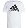 adidas Essentials Single Jersey Big Logo Tee, T-Shirt Uomo, White, L Tall 2 inch