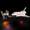 GEAMENT Set di Luci LED Compatibile Con LEGO NASA Space Shuttle Discovery - Kit Di Illuminazione per Creator 10283 (Modello di mattoncini non incluso)