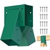 BeneLabel Set di staffe per Altalena centrali con Telaio a A, Set di staffe in Acciaio Resistente, con Hardware di Montaggio, Kit per Altalena Fai da Te per 2 Gambe (4 x 4) e 1 Fascio (4 x 6), Verde
