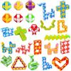 Ainiv 24Pz Mini Cubo di Serpente Giocattolo, Gadget Compleanno Bambini, 24 Blocchi Giocattolo Twist Cubo Puzzle, per Festa Compleanno Regalini Bambini Invitati Idea, Colore Casuale