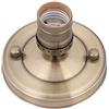 Fdit E27 Socket Adapter E26 / E27 Base industriale da soffitto/applique da parete vintage Presa a vite per lampada a bulbo a sospensione (Bronze)