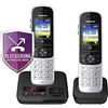 Panasonic TELÃ‰FONO DUO INALÁMBRICO PANASONIC CON AB KX-TGH722GS NEGRO