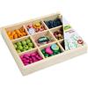 LENA - 32012 Legno Perline Legno Scatola per 3+ Anni Bambini, Multicolore