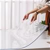 FLAVYO Copritavolo Trasparente, Copritavolo Trasparente Spesso 1,5 Mm, Proteggi Tovaglia in PVC Impermeabile, Proteggi Tovaglia Trasparente in Plastica per Tavolo da Pranzo (40x60cm/16x24in)