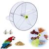 momgyaamz Giochi Pappagalli, Mangiatoia per Uccelli Acrilico, Pappagallo Giocattolo Girevole, Voliera Accessori, Giocattoli per Uccelli Appesi, Giocattoli di Intelligenza Cocorite, Trasparente