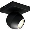 Philips Hue White Ambiance Buckram Faretto LED Smart, Bluetooth, Lampadina e Telecomando Dimmer Switch Inclusi, 10 W, Nero