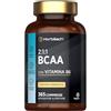 Horbäach BCAA 2 1 1 con Vitamina B6 4000mg | Aminoacidi Ramificati BCAA 2.1.1 con Leucina Isoleucina e Valina | 365 Compresse Vegane | Intra Pre Post Workout per Palestra | di Horbaach