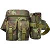 Rullar Marsupi Sportivi di Tela Borsa da Gamba Borsa a Tracolla Mano Tattico Marsupio Tasca Borsello da Militare Ciclismo Trekking Escursioni Sacchetto Borsetta Waist Leg Bag Jungle Camouflage