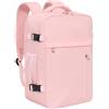 KIRFEIHT Bagaglio a Mano 40x20x25 per Ryanair Zaino da Viaggio Aereo Piccolo - Borsa da Viaggio per Cabina, Zaini Universali per Uomo e Donna per Scuola Trekking Lavoro - Rosa