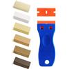 SZ-KARIDGE Set di riparazione con cera dura, per laminato/parquet/piastrelle/vinile, riparazione mobili in legno di quercia. Cera per riparazione di graffi, danni, fori. Riparazione semplice e veloce