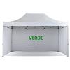 CILVANI SRL GAZEBO PROF. 3X4,5 MT PIEGHEVOLE RAPIDO AUTOMATICO CON SET PARETI LATERALI (GAZ.VERDE+ 3 PARETI)