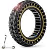 BANGTING 1PCS 60/70-6.5 Pneumatici per Monopattino Elettrico Ruote, 10x2.50-6.5 Gomme Piene, 10x2.5 Pollici Pneumatico per Segway Ninebot Max G2/G30/G30D/G30E/G30E/G30LP/G30D II/G30 Max (Giallo)