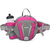 Ariineer Impermeabile marsupio Sportivi Uomo Donna Marsupio con porta bottiglia Grande marsupio antiurto Traspirante Marsupio Regolabile per Viaggio Escursione camping Attività all'aperto (rosa rossa)