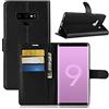 COPHONE® Custodia per Samsung Galaxy Note 9, Custodia in Pelle compatibili Galaxy Note 9 Nero. Cover a Libro per Galaxy Note 9 Magnetica Portafoglio