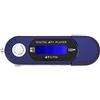 Elprico Lettore MP3 USB, Lettore Musicale Audio Portatile per lo Sport, Lettore MP3 Audio Senza Perdita con Schermo LCD Radio FM Scheda di Memoria Vocale (Blu)