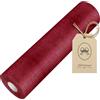 100%Mosel Runner da tavola in tessuto non tessuto, in Rosso Bordeaux