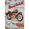 LuckyLinde Targa in metallo in stile retrò, per moto, ciclomotori, auto d'epoca, adatta per fan di Royal Enfield, 30 x 20 cm