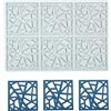 TUKE Stampi in silicone per cioccolato 3D con foglie di piume vuote per fondente stampo a forma geometrica per caramelle Cupcake Cake Topper Decorazione per torte di zucchero (G_21 x 14 x 0 cm)