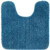 MIULEE Tappeto Bagno per WC a U 50x50cm Blu - Tappetino Bagno Assorbente, Antiscivolo, Morbido Peluche | Tappeti per Bagno con Ritaglio per Toilette